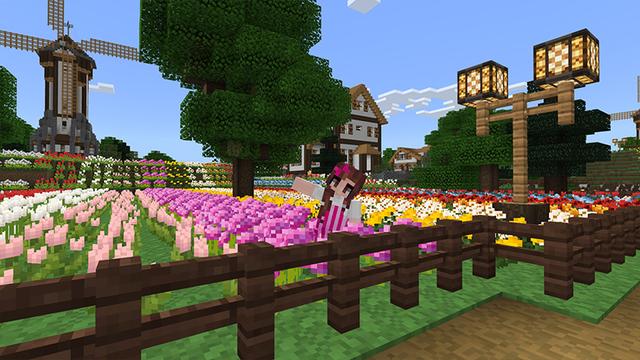 Screenshot of the Minecraft Bedrock Marketplace product Tulipvale created by Razzleberries.