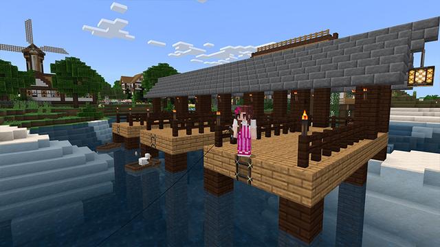 Screenshot of the Minecraft Bedrock Marketplace product Tulipvale created by Razzleberries.
