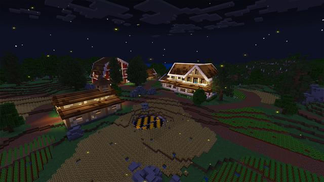 Screenshot of the Minecraft Bedrock Marketplace product UFOs created by Razzleberries.