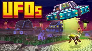 Thumbnail of the Minecraft Bedrock Marketplace product UFOs created by Razzleberries.