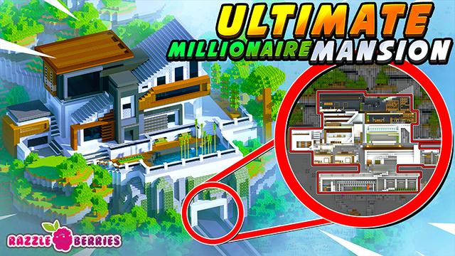 Thumbnail of the Minecraft Bedrock Marketplace product Ultimate Millionaire Mansion created by Razzleberries.