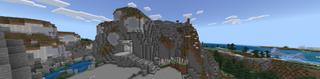 Panorama of the Minecraft Bedrock Marketplace product Ultimate Mountainside Base created by Razzleberries.