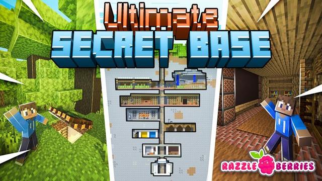 Thumbnail of the Minecraft Bedrock Marketplace product Ultimate Secret Base created by Razzleberries.