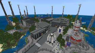 Screenshot of the Minecraft Bedrock Marketplace product Ultimate Space Base created by Razzleberries.