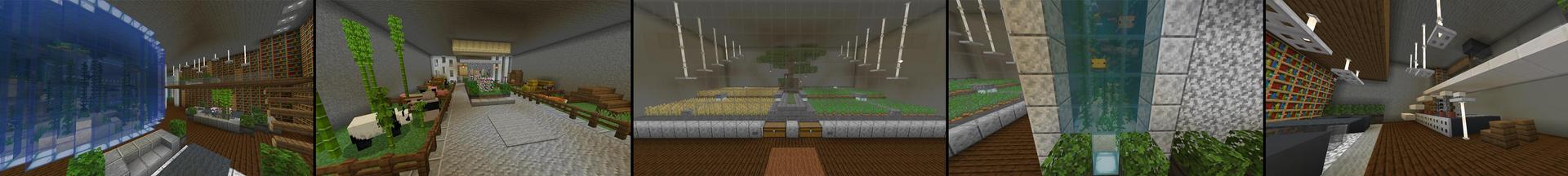 Panorama of the Minecraft Bedrock Marketplace product Ultimate Underwater Base created by Razzleberries.