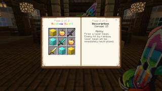 Screenshot of the Minecraft Bedrock Marketplace product Ultimate Weapons created by Razzleberries.