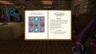 Screenshot of the Minecraft Bedrock Marketplace product Ultimate Weapons created by Razzleberries.
