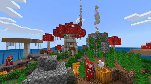Screenshot of the Minecraft Bedrock Marketplace product Waterblock created by Razzleberries.