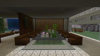 Screenshot of the Minecraft Bedrock Marketplace product Waterfall Millionaire Mansion created by Razzleberries.