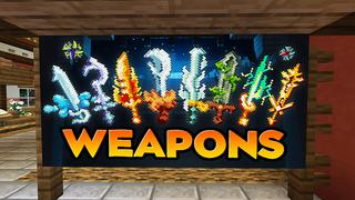 Screenshot of the Minecraft Bedrock Marketplace product Weapons Expansion created by Razzleberries.