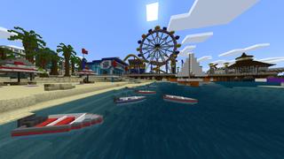 Screenshot of the Minecraft Bedrock Marketplace product Welcome to the Beach created by Razzleberries.