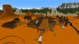 Screenshot of the Minecraft Bedrock Marketplace product Western Lands created by Razzleberries.