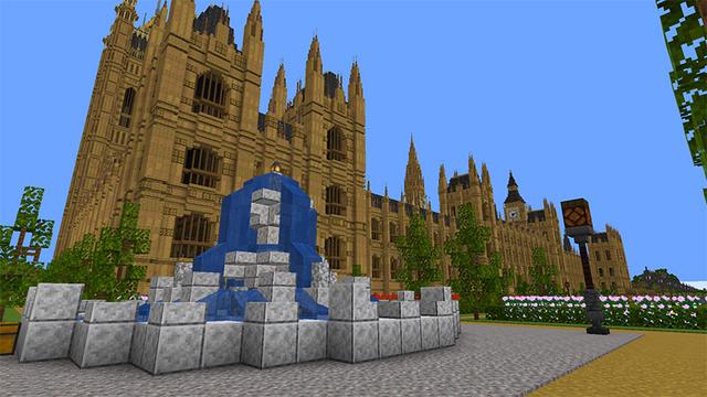 Screenshot of the Minecraft Bedrock Marketplace product Westminster Palace created by Razzleberries.