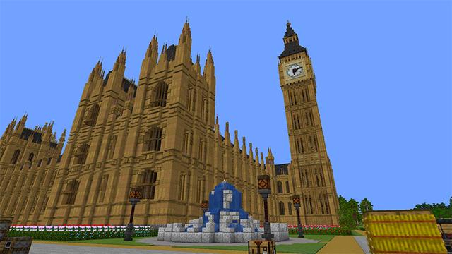 Screenshot of the Minecraft Bedrock Marketplace product Westminster Palace created by Razzleberries.
