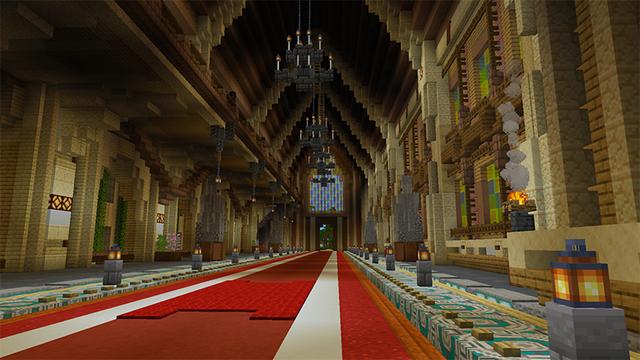 Screenshot of the Minecraft Bedrock Marketplace product Westminster Palace created by Razzleberries.
