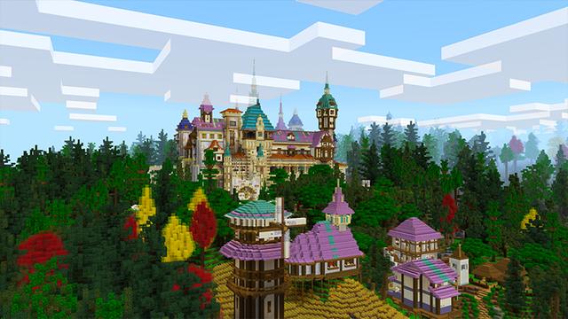 Screenshot of the Minecraft Bedrock Marketplace product Whimsy Citadel created by Razzleberries.