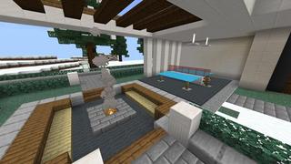 Screenshot of the Minecraft Bedrock Marketplace product Winter Cliffside Villa created by Razzleberries.