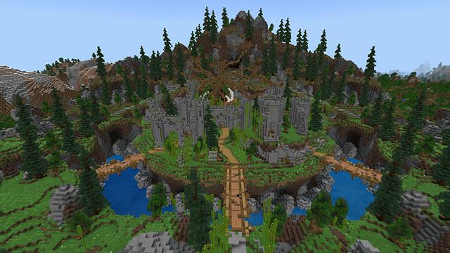 Screenshot of the Minecraft Bedrock Marketplace product Wolf Craft created by Razzleberries.