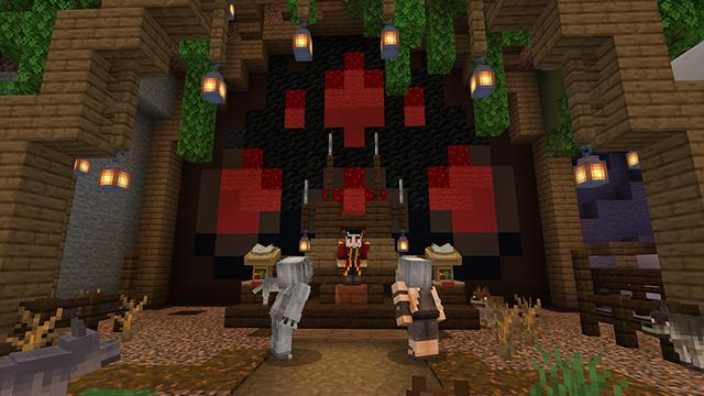 Screenshot of the Minecraft Bedrock Marketplace product Wolf Craft created by Razzleberries.