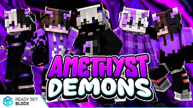 Thumbnail of the Minecraft Bedrock Marketplace product Amethyst Demons created by Ready, Set, Block!.