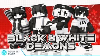 Thumbnail of the Minecraft Bedrock Marketplace product Black & White Demons created by Ready, Set, Block!.
