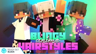 Thumbnail of the Minecraft Bedrock Marketplace product Blingy Anime Hairstyles created by Ready, Set, Block!.