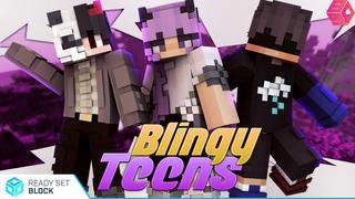 Thumbnail of the Minecraft Bedrock Marketplace product Blingy Teens created by Ready, Set, Block!.