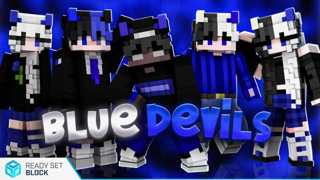 Thumbnail of the Minecraft Bedrock Marketplace product Blue Devils created by Ready, Set, Block!.