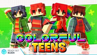 Thumbnail of the Minecraft Bedrock Marketplace product Colorful Teens created by Ready, Set, Block!.