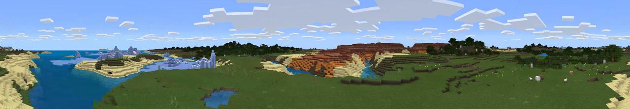 Panorama of the Minecraft Bedrock Marketplace product Contorta - HD Texture Pack created by Ready, Set, Block!.