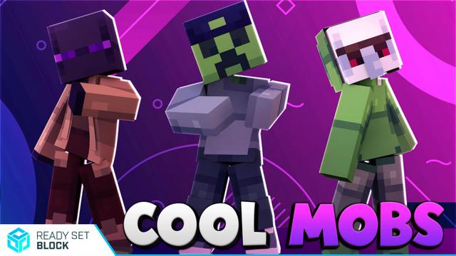Thumbnail of the Minecraft Bedrock Marketplace product Cool Mobs created by Ready, Set, Block!.