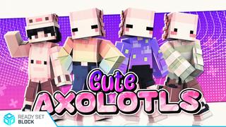 Thumbnail of the Minecraft Bedrock Marketplace product Cute Axolotls created by Ready, Set, Block!.