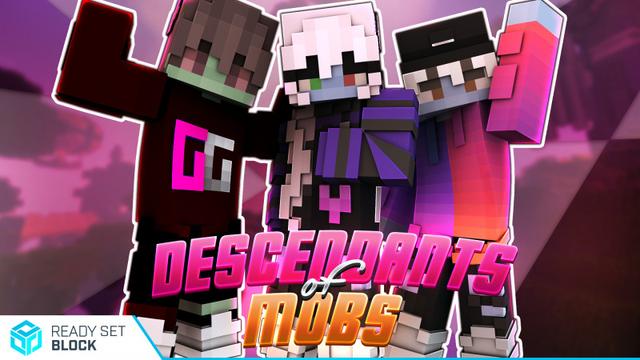 Thumbnail of the Minecraft Bedrock Marketplace product Descendants of Mobs created by Ready, Set, Block!.