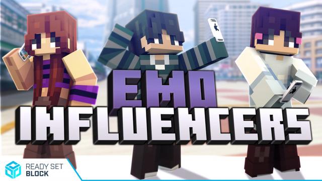 Thumbnail of the Minecraft Bedrock Marketplace product Emo Influencers created by Ready, Set, Block!.