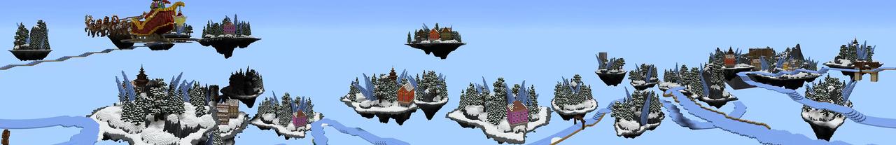 Panorama of the Minecraft Bedrock Marketplace product Frozen Race created by Ready, Set, Block!.