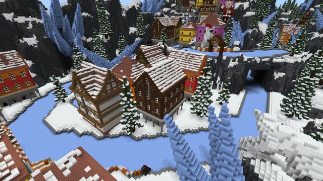 Screenshot of the Minecraft Bedrock Marketplace product Frozen Race created by Ready, Set, Block!.