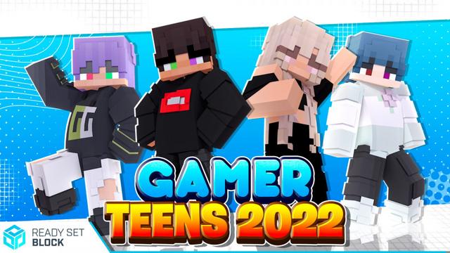 Thumbnail of the Minecraft Bedrock Marketplace product Gamer Teens 2022 created by Ready, Set, Block!.