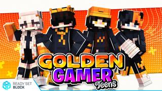 Thumbnail of the Minecraft Bedrock Marketplace product Golden Gamer Teens created by Ready, Set, Block!.