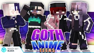 Thumbnail of the Minecraft Bedrock Marketplace product Goth Anime Teens created by Ready, Set, Block!.