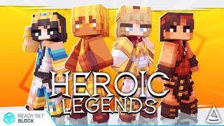 Thumbnail of the Minecraft Bedrock Marketplace product Heroic Legends created by Ready, Set, Block!.