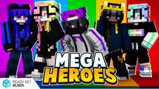 Thumbnail of the Minecraft Bedrock Marketplace product Mega Heroes created by Ready, Set, Block!.
