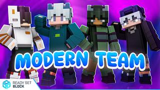 Thumbnail of the Minecraft Bedrock Marketplace product Modern Team created by Ready, Set, Block!.