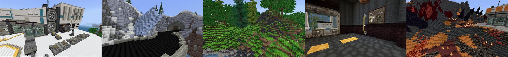 Panorama of the Minecraft Bedrock Marketplace product Mythical Creatures Expansion created by Ready, Set, Block!.