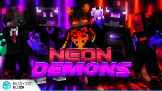 Thumbnail of the Minecraft Bedrock Marketplace product Neon Demons created by Ready, Set, Block!.