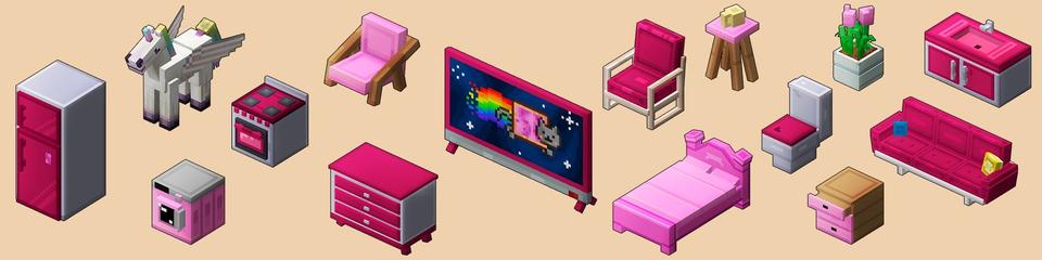Panorama of the Minecraft Bedrock Marketplace product Pink Expansion created by Ready, Set, Block!.