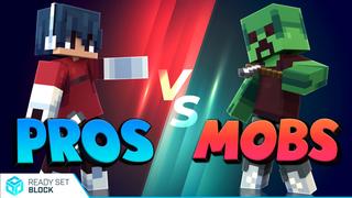 Thumbnail of the Minecraft Bedrock Marketplace product Pros VS Mobs created by Ready, Set, Block!.