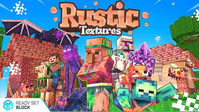 Thumbnail of the Minecraft Bedrock Marketplace product Rustic Textures created by Ready, Set, Block!.