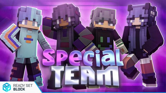 Thumbnail of the Minecraft Bedrock Marketplace product Special Team created by Ready, Set, Block!.