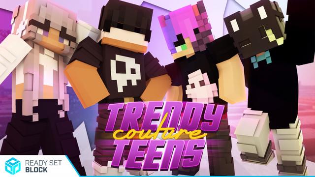 Thumbnail of the Minecraft Bedrock Marketplace product Trendy Couture Teens created by Ready, Set, Block!.