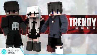 Thumbnail of the Minecraft Bedrock Marketplace product Trendy Teens created by Ready, Set, Block!.